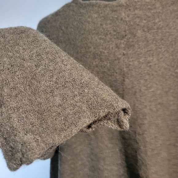 Wool Lagenlook Oversized Tunic Top Made in Germany Green Small - Picture 8 of 12